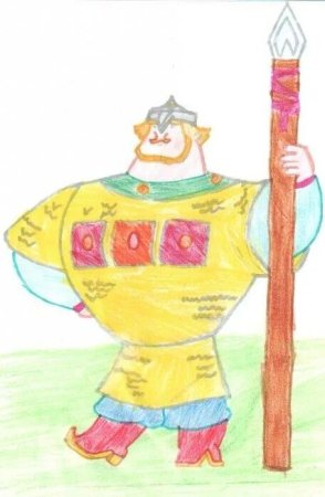 Былинные герои Илья Муромец изо