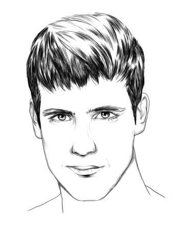 Рисование портрет папы