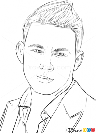 Портрет карандашом легкий мужчины