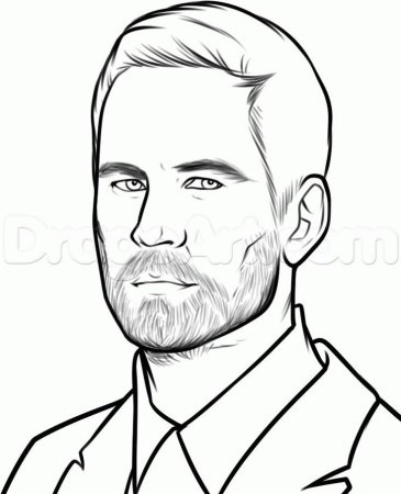 Контур человеческого лица