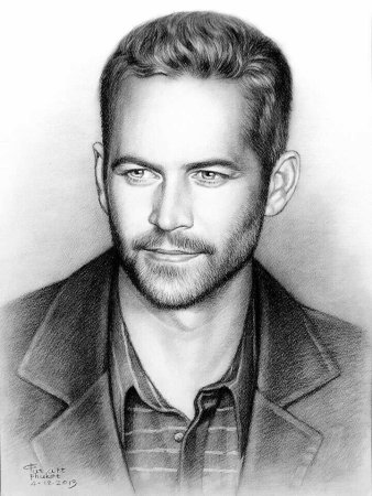 Набросок мужской портрет обвести