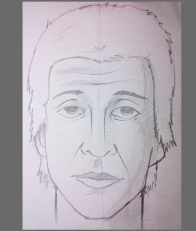 Лицо мужчины рисунок для детей