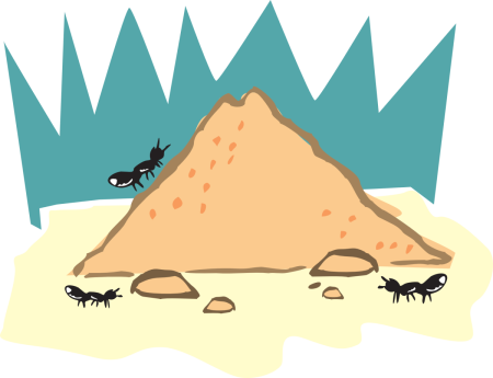 Муравейник рисунок