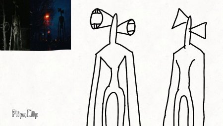 Сиреноголовый карандашом легко