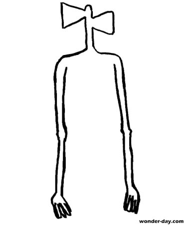 Раскраска сиреноголовый раскраска