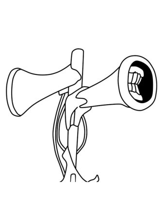 Раскраска сиреноголоввый