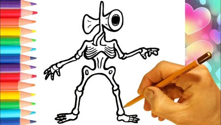 Сиреноголовый рисунок для 3д ручки