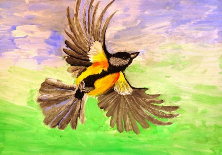 Детские рисунки птиц