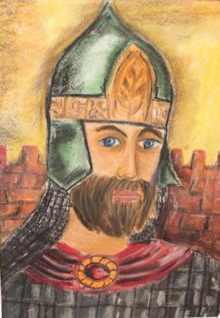 Портрет Александра Невского для детей