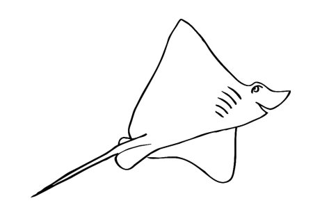 Мультяшные морские скаты