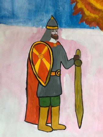 Рисунок полководец Александр Невский