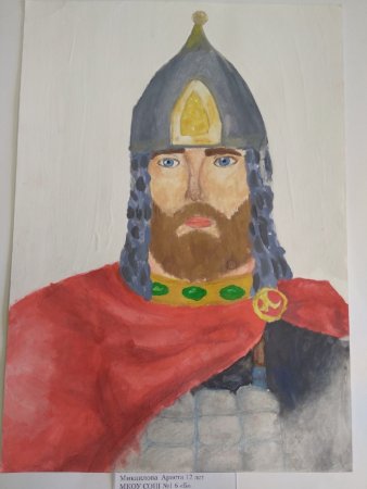 Александр Ярославич Невский рисунок