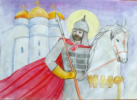 Александр Невский рисунки детей