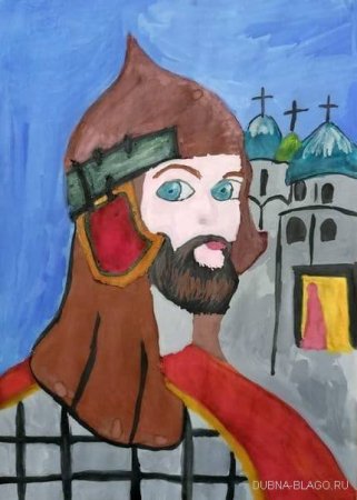 Портрет Александра Невского для детей