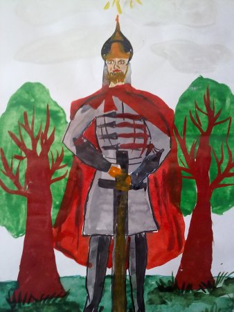 Князь Александр Невский рисунок