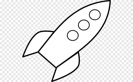 Трафарет ракеты для аппликации