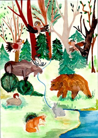 Рисунок леса