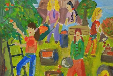 Рисование праздник урожая