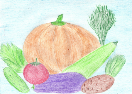 Рисование день урожая