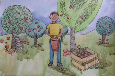 Рисование праздник урожая