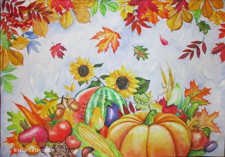 Рисование дары осени