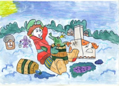 Рисование в подготовительной группе по щучьему веленью