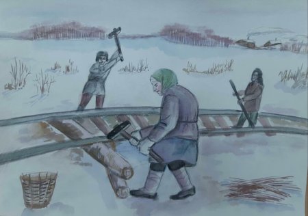 Труженики тыла рисунки детей