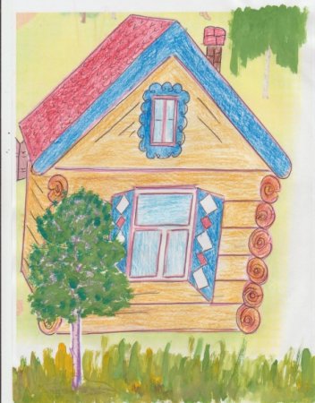 Изба рисунок