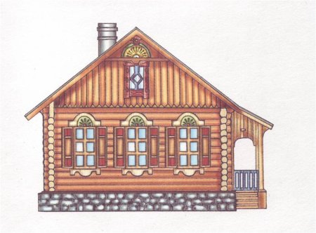 Фасад русской избы
