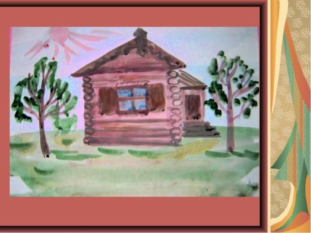 Деревянный дом изо