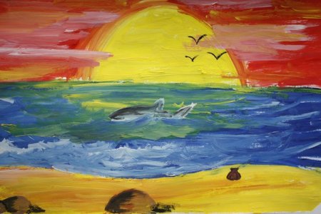 Интуитивное рисование море