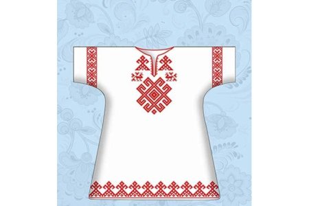 Чувашские узоры на платьях