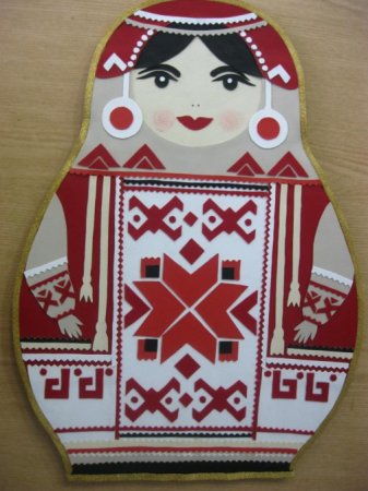 Матрешка в Мордовском национальном костюме