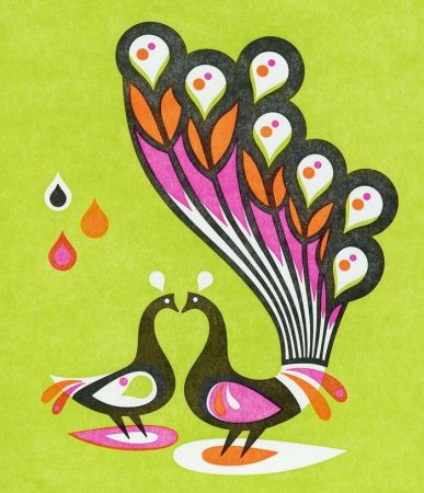 Рисование с детьми Павлин