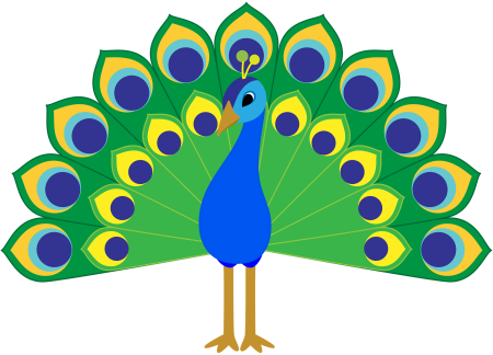Павлин мультяшный