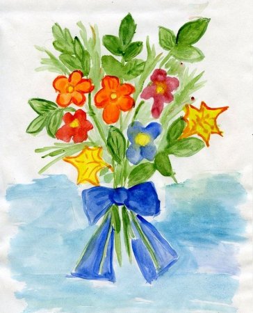 Букет рисунок