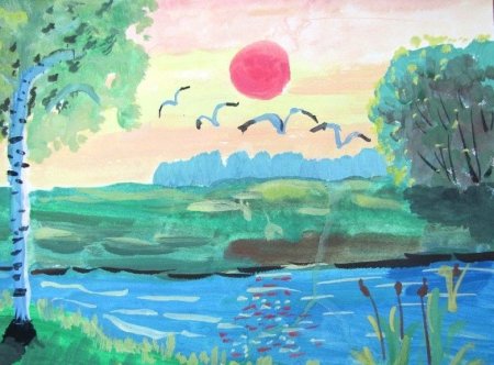 Рисование родной край
