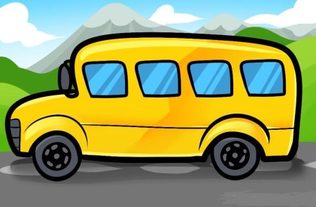 Автобус для рисования для детей
