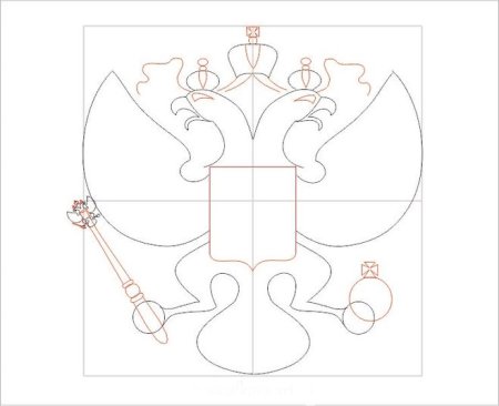 Как нарисовать герб России ребенку