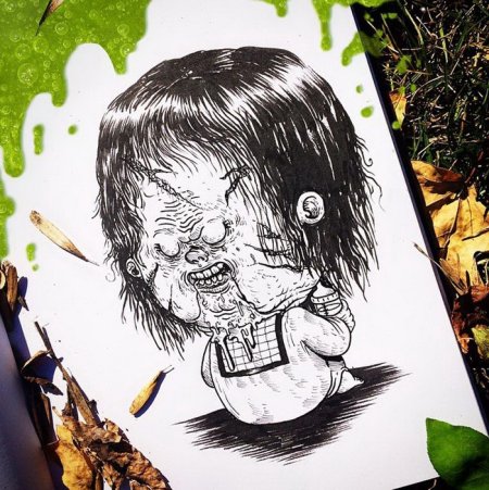 Рисунки из фильмов ужасов
