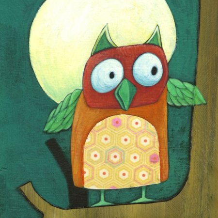 Сова в дупле рисунок