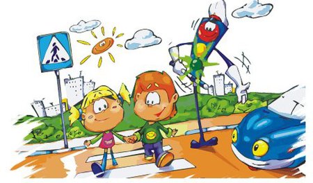 Безопасность на дороге на прозрачном фоне