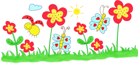 Нарисовать цветочную поляну