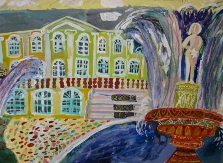 Петергоф в детских рисунках