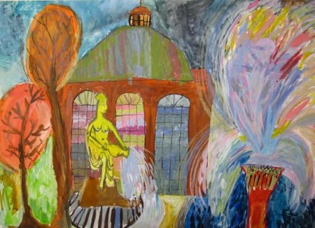 Петергоф рисунок детский