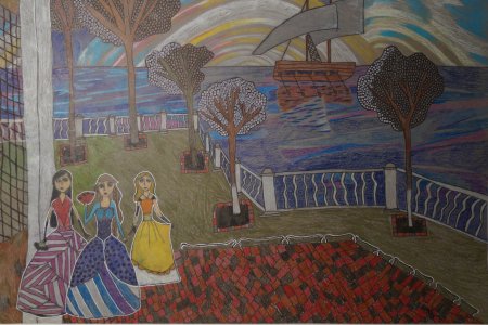 Петергоф рисунки детей