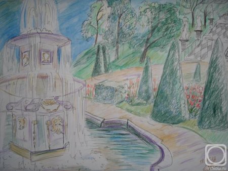 Дворцово парковый ансамбль рисунок