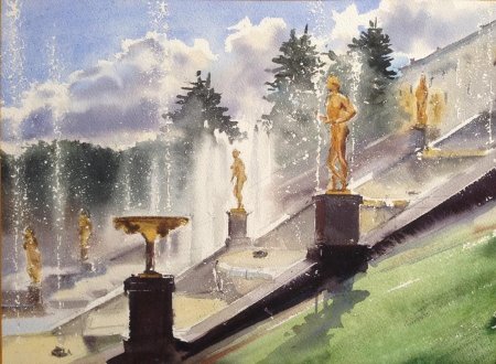 Александр Бенуа Петергоф. Большой Каскад