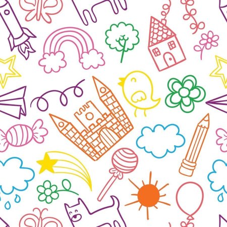 Детский фон паттерн