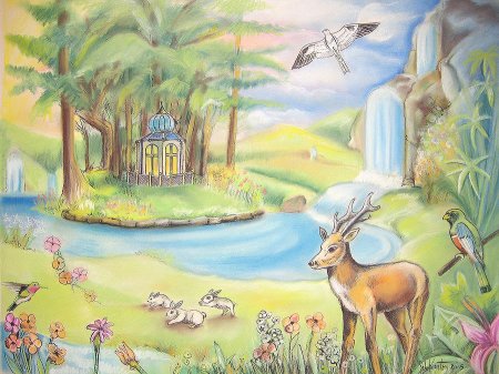 Рай рисунок